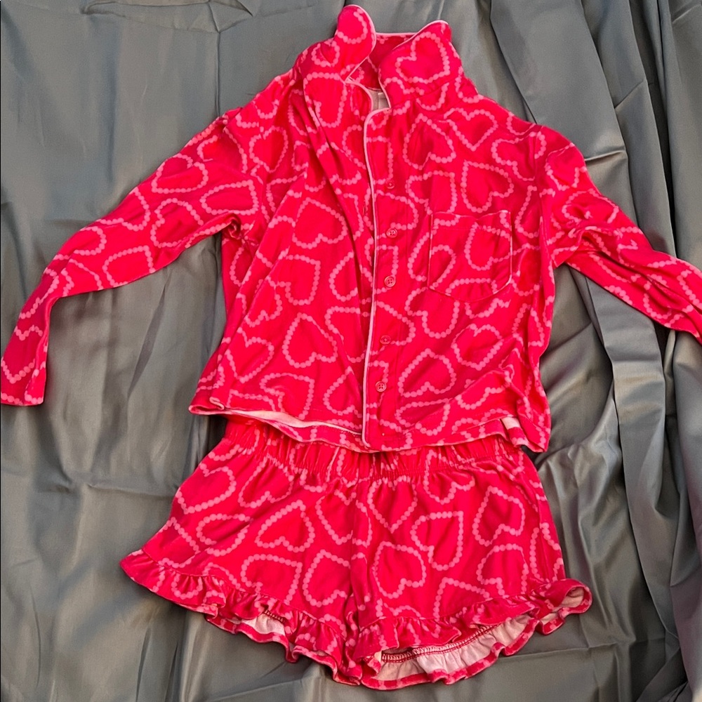 Cat & Jack Red Heart Pajama Set